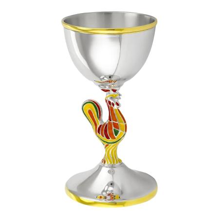 ПОДСТАВКА ПОД ЯЙЦО "ПЕТУШОК" С ПОЗОЛОТОЙ – МСТЁРСКИЙ ЮВЕЛИР