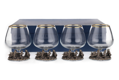 БОКАЛ ДЛЯ КОНЬЯКА "УТРО В СОСНОВОМ БОРУ" CLASSIC 4 ШТ