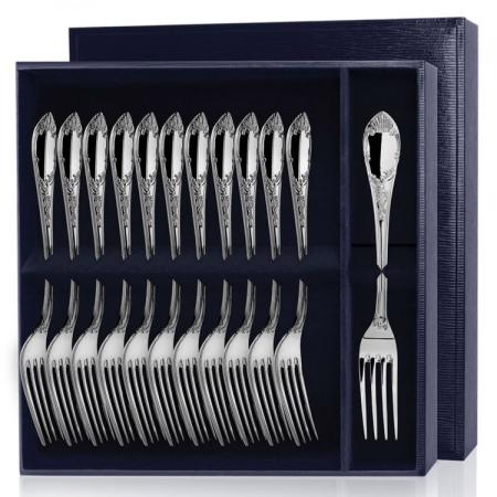 СЕРЕБРЯНЫЙ СТОЛОВЫЙ НАБОР "ПРЕСТИЖ" (12 ВИЛОК) – АРГЕНТА