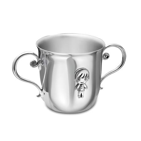 ДЕТСКИЙ СЕРЕБРЯНЫЙ ПОИЛЬНИК "МАЛЬЧИК" – КРАСНАЯ ПРЕСНЯ