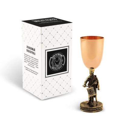 РЮМКА "ГУСАР С БАРАБАНОМ" МЕДЬ-ЛАТУНЬ – КОЛЬЧУГИНСКИЙ МЕЛЬХИОР