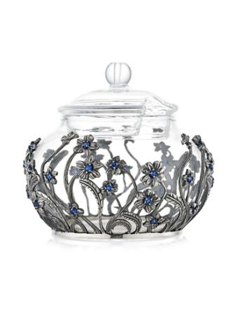 СЕРЕБРЯНАЯ САХАРНИЦА "НЕЗАБУДКИ" – АЛЬТМАСТЕР