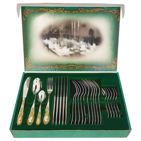 СТОЛОВЫЙ НАБОР ИЗ НЕРЖАВЕЮЩЕЙ СТАЛИ "ГУБЕРНАТОР" М11 ЛНТП (24 ПРЕДМЕТА)