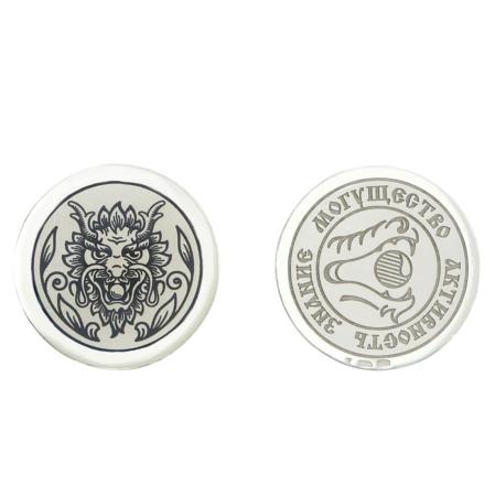 СЕРЕБРЯНАЯ СУВЕНИРНАЯ МОНЕТА "ДРАКОН" – СЕВЕРНАЯ ЧЕРНЬ