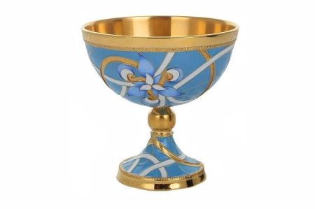 СЕРЕБРЯНАЯ ВАЗА ДЛЯ ДЕСЕРТА 42163 – РУССКИЕ САМОЦВЕТЫ