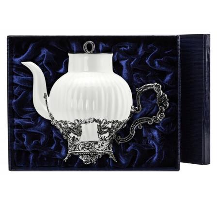 СЕРЕБРЯНЫЙ ЧАЙНИК "СИМФОНИЯ" – АРГЕНТА