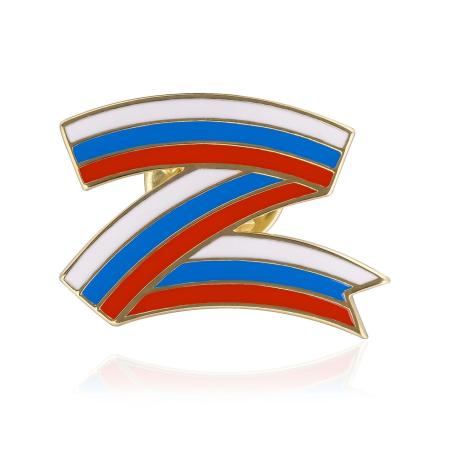 СЕРЕБРЯНЫЙ ЗНАЧОК "ФЛАГ РФ" – РУССКИЕ САМОЦВЕТЫ