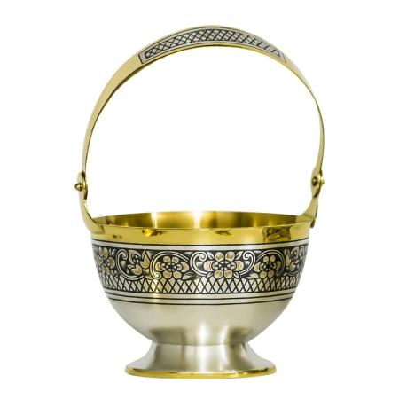 СЕРЕБРЯНАЯ ВАЗА С ПОЗОЛОТОЙ АРТ. 40130062А06 – СЕВЕРНАЯ ЧЕРНЬ