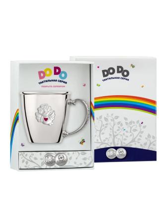 ДЕТСКАЯ КРУЖКА "АНГЕЛ" С РОЗОВОЙ ЭМАЛЬЮ – КОЛЬЧУГИНСКИЙ МЕЛЬХИОР