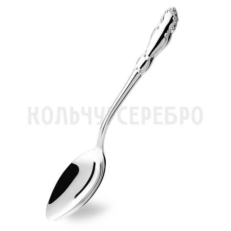 СТОЛОВАЯ ЛОЖКА ИЗ МЕЛЬХИОРА "ЛИРА" ПОСЕРЕБРЕННАЯ – КОЛЬЧУГИНСКИЙ МЕЛЬХИОР