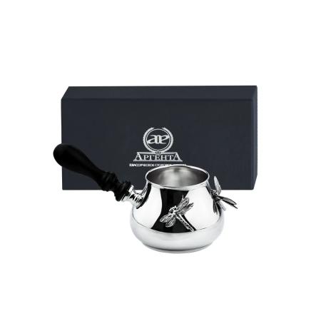 СЕРЕБРЯНАЯ ТУРКА ДЛЯ КОФЕ "СТРЕКОЗА" – АРГЕНТА