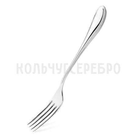 СТОЛОВАЯ ВИЛКА ИЗ МЕЛЬХИОРА "КАПЕЛЬКА" ПОСЕРЕБРЕННАЯ – КОЛЬЧУГИНСКИЙ МЕЛЬХИОР