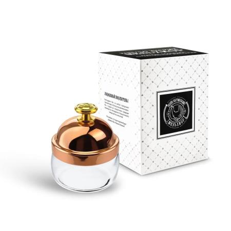 БАНКА ДЛЯ СЫПУЧИХ ПРОДУКТОВ "КМ" МЕДНАЯ (420 МЛ.) – КОЛЬЧУГИНСКИЙ МЕЛЬХИОР