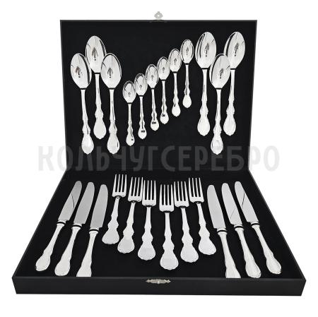 СЕРЕБРЯНЫЙ СТОЛОВЫЙ НАБОР "VICTORIAN" (24 ПРЕДМЕТА) – SOKOLOV