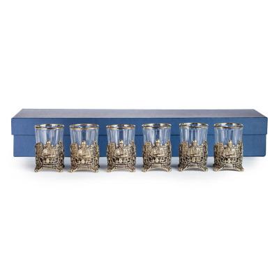 СТОПКА "НЕФТЯНИК" ЛАТУННАЯ 6 ШТ