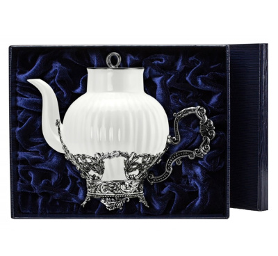 СЕРЕБРЯНЫЙ ЧАЙНИК "СИМФОНИЯ" – АРГЕНТА