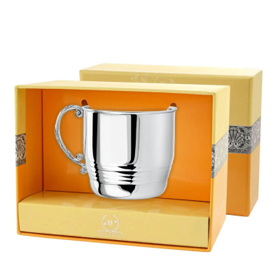 СЕРЕБРЯНАЯ КРУЖКА "РИФЛЕНАЯ" – АРГЕНТА