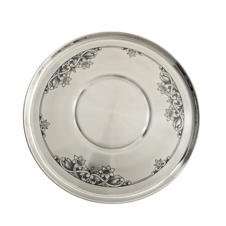СЕРЕБРЯНЫЙ ПОДНОС "ПОДСОЛНУХИ" АРТ. 40240006Ф05 – СЕВЕРНАЯ ЧЕРНЬ