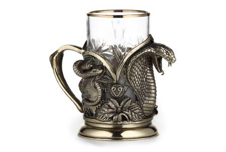 ПОДСТАКАННИК "КОБРА" ЛАТУННЫЙ