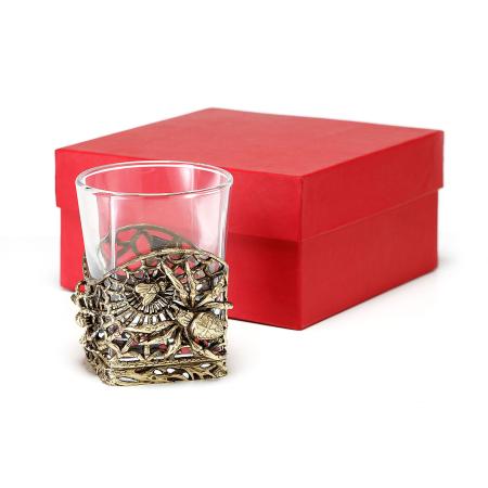 СТАКАН ДЛЯ ВИСКИ "ПАУК" ЛАТУННЫЙ