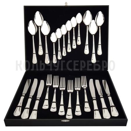 СТОЛОВЫЙ НАБОР ИЗ МЕЛЬХИОРА "ГРАЦИЯ" №8 (24 ПРЕДМЕТА) – МСТЕРСКИЙ ЮВЕЛИР