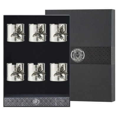 НАБОР "БАБОЧКА" (6 КОЛЕЦ ДЛЯ САЛФЕТОК) ПОС. – КОЛЬЧУГИНСКИЙ МЕЛЬХИОР