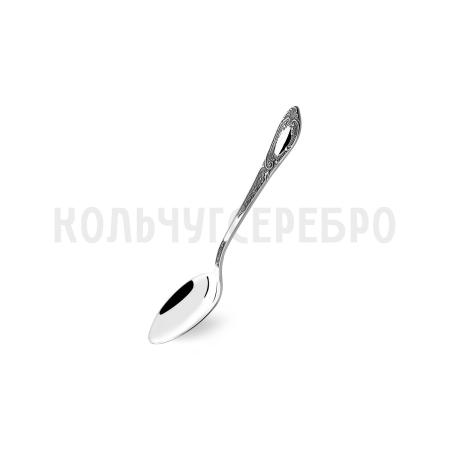 СЕРЕБРЯНАЯ КОФЕЙНАЯ ЛОЖКА "ФАНТАЗИЯ" С ЧЕРНЕНИЕМ – ПАВЛОВСКИЙ ЗАВОД