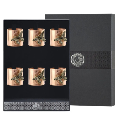 НАБОР "БАБОЧКА" (6 КОЛЕЦ ДЛЯ САЛФЕТОК) – КОЛЬЧУГИНСКИЙ МЕЛЬХИОР