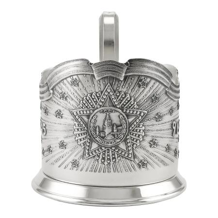 СЕРЕБРЯНЫЙ ПОДСТАКАННИК "ПОБЕДА" – МСТЁРСКИЙ ЮВЕЛИР