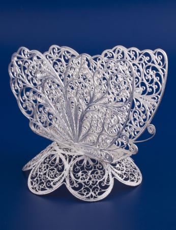СЕРЕБРЯНАЯ САЛФЕТНИЦА "БАБОЧКА" – МСТЁРСКИЙ ЮВЕЛИР
