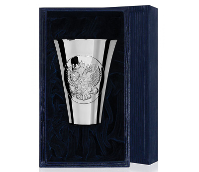 СЕРЕБРЯНАЯ СТОПКА "ГЕРБ" (1 ШТУКА) – АРГЕНТА