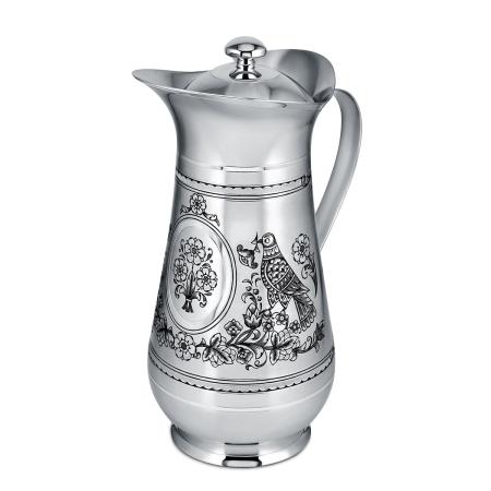 СЕРЕБРЯНЫЙ КУВШИН "НЕРАЗЛУЧНИКИ" (1,5 ЛИТРА) АРТ. 40350021В05 – СЕВЕРНАЯ ЧЕРНЬ