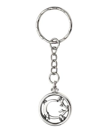 Столовое серебро купить в Москве СЕРЕБРЯНЫЙ БРЕЛОК "СВИНЬЯ" – АЛЬТМАСТЕР