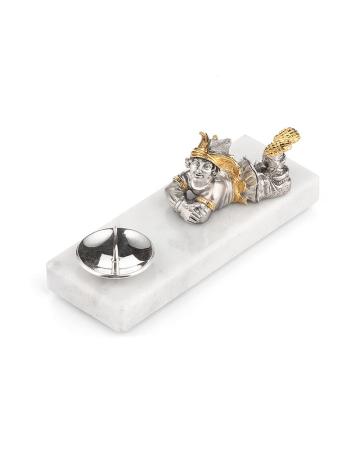 СЕРЕБРЯНЫЙ ПОДСВЕЧНИК "СКОМОРОХ" – АЛЬТМАСТЕР