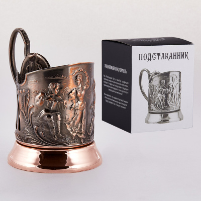 ПОДСТАКАННИК "РУССКИЕ ПЛЯСКИ" МЕДНЫЙ – КОЛЬЧУГИНСКИЙ МЕЛЬХИОР