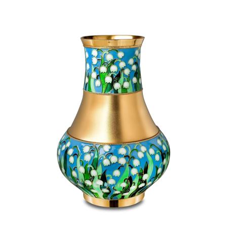 СЕРЕБРЯНАЯ ВАЗА ДЛЯ ЦВЕТОВ "ЛАНДЫШИ" – РУССКИЕ САМОЦВЕТЫ