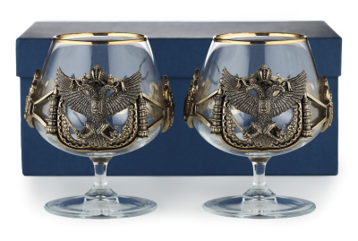 БОКАЛ ДЛЯ КОНЬЯКА "ГЕРБ РОССИИ" CLASSIC 2 ШТ