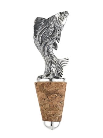 СЕРЕБРЯНЫЙ ПРОБОЧНИК "РЫБКА" С ЧЕРНЕНИЕМ – АЛЬТМАСТЕР