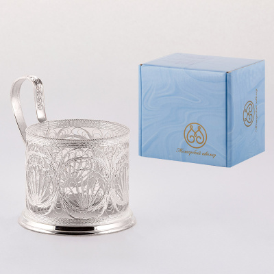 ПОДСТАКАННИК "№ 27" ПОСЕРЕБРЕННЫЙ – МСТЕРСКИЙ ЮВЕЛИР