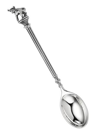 СЕРЕБРЯНАЯ КОФЕЙНАЯ ЛОЖКА "БЫЧОК" – АЛЬТМАСТЕР