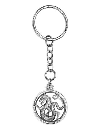 Столовое серебро купить в Москве СЕРЕБРЯНЫЙ БРЕЛОК "ДРАКОН" – АЛЬТМАСТЕР