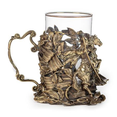 ПОДСТАКАННИК "ГЕОРГИЙ" ЛАТУННЫЙ