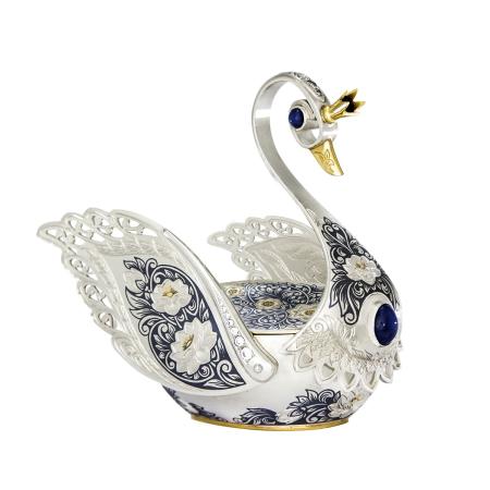 СЕРЕБРЯНАЯ ШКАТУЛКА "ЛЕБЕДЬ" – СЕВЕРНАЯ ЧЕРНЬ