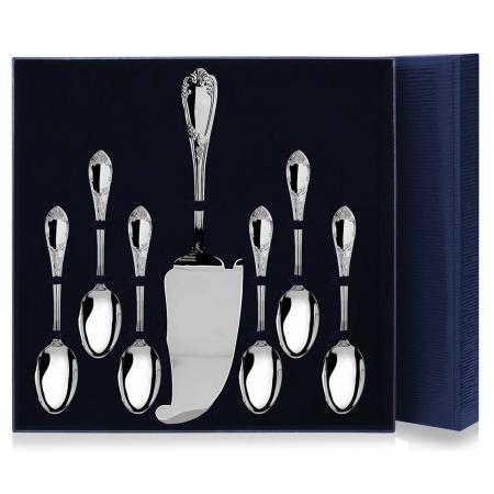 СЕРЕБРЯНЫЙ ЧАЙНЫЙ НАБОР "ПРЕСТИЖ" (7 ПРЕДМЕТОВ) – АРГЕНТА