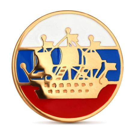 СЕРЕБРЯНЫЙ ЗНАЧОК 34903 – РУССКИЕ САМОЦВЕТЫ