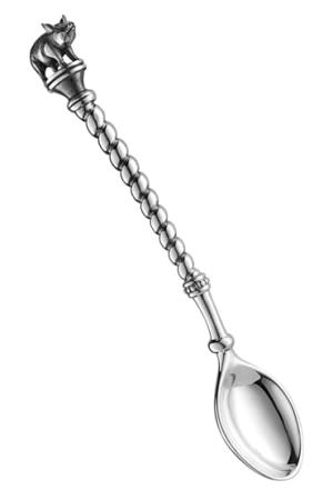 СЕРЕБРЯНАЯ КОФЕЙНАЯ ЛОЖКА "ПОРОСЁНОК" – АЛЬТМАСТЕР