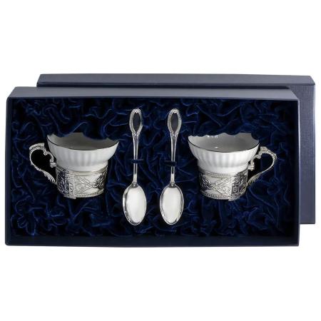 СЕРЕБРЯНАЯ ЧАЙНАЯ ПАРА "КОНСТАНТИН ВЕЛИКИЙ" – АРГЕНТА