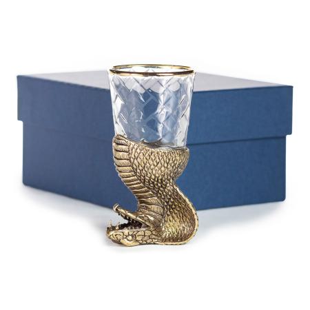 ЧАРКА "КОБРА" ЛАТУННАЯ (СТОПКА ПЕРЕВЁРТЫШ)