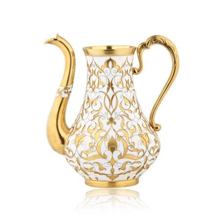 СЕРЕБРЯНЫЙ КОФЕЙНИК "ВОСТОЧНЫЙ"  АРТ. 42186 – РУССКИЕ САМОЦВЕТЫ