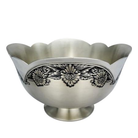 СЕРЕБРЯНАЯ ВАЗА-САЛАТНИЦА  АРТ. 40130083А05 – СЕВЕРНАЯ ЧЕРНЬ